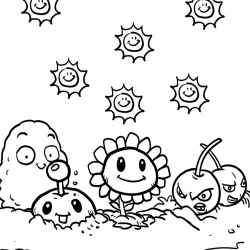 Plants vs. Zombies para imprimir e colorir
