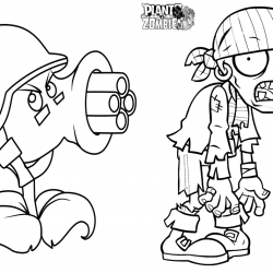 Plants vs. Zombies para imprimir e colorir