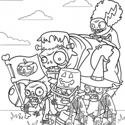 Plants vs. Zombies para imprimir e colorir