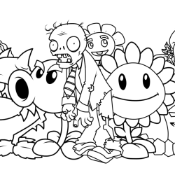 Plants vs. Zombies para imprimir e colorir