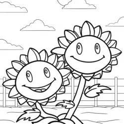 Plants vs. Zombies para imprimir e colorir