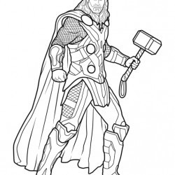 desenho de Thor