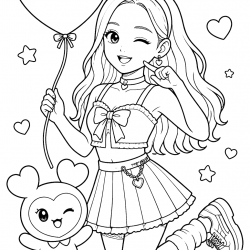 Twice para imprimir e colorir