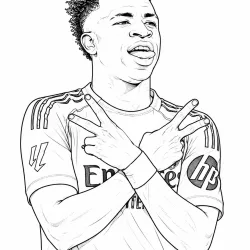 desenho de Vini Jr