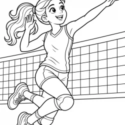 desenho de Vôlei