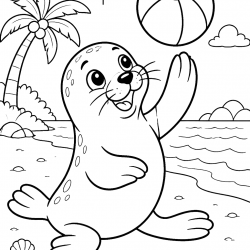 desenho de Foca