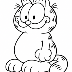 Garfield para imprimir e colorir