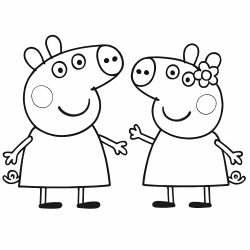 Peppa Pig para imprimir e colorir