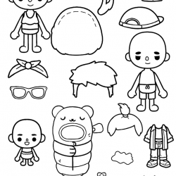 Paper doll para imprimir e colorir