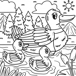 Patinhos para imprimir e colorir