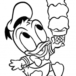 Pato Donald para imprimir e colorir