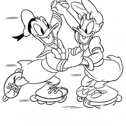 Pato Donald para imprimir e colorir