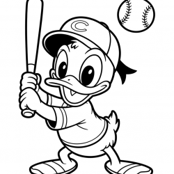 Pato Donald para imprimir e colorir