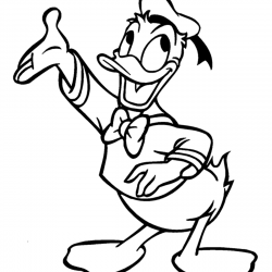 Pato Donald para imprimir e colorir