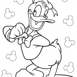 Pato Donald para imprimir e colorir