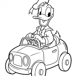 Pato Donald para imprimir e colorir