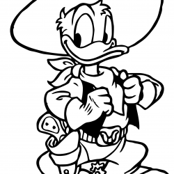 Pato Donald para imprimir e colorir