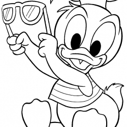 Pato Donald para imprimir e colorir