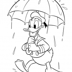 Pato Donald para imprimir e colorir