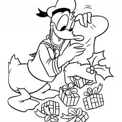 Pato Donald para imprimir e colorir