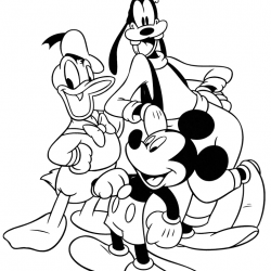 Pato Donald para imprimir e colorir