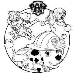 Patrulha Canina para imprimir e colorir