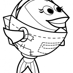 Peixonauta para imprimir e colorir
