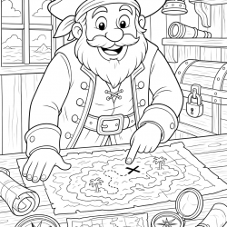 Piratas para imprimir e colorir