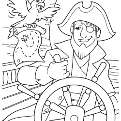 Piratas para imprimir e colorir