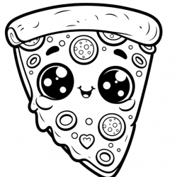 desenho de Pizza