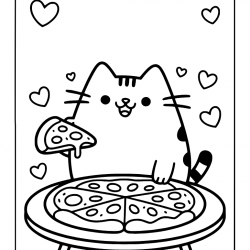 Pizza para imprimir e colorir