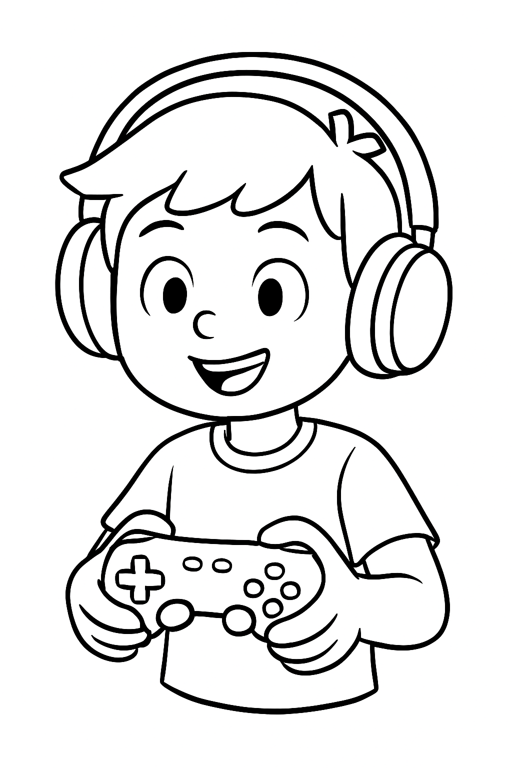 Mano Gamer para colorir