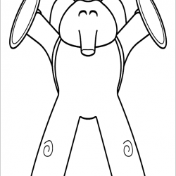Pocoyo para imprimir e colorir