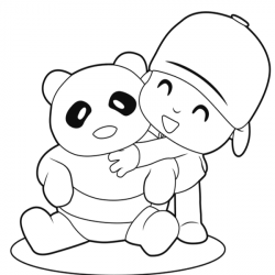 Pocoyo para imprimir e colorir