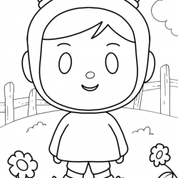 Pocoyo para imprimir e colorir