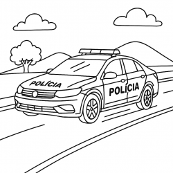 Polícia para imprimir e colorir