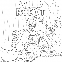 Robô Selvagem para imprimir e colorir