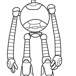 Robô Selvagem para imprimir e colorir