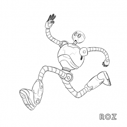 Robô Selvagem para imprimir e colorir