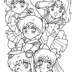 Sailor Moon para imprimir e colorir