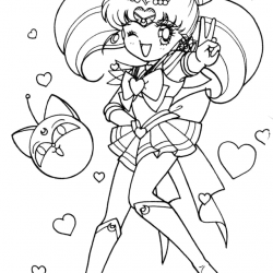 Sailor Moon para imprimir e colorir