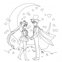 Sailor Moon para imprimir e colorir