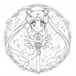 Sailor Moon para imprimir e colorir