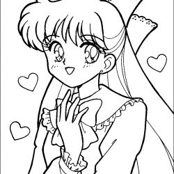 Sailor Moon para imprimir e colorir