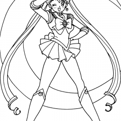 Sailor Moon para imprimir e colorir
