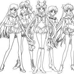 Sailor Moon para imprimir e colorir