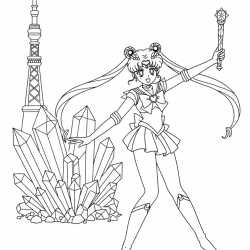 Sailor Moon para imprimir e colorir