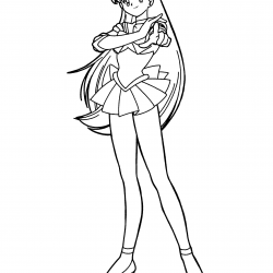 Sailor Moon para imprimir e colorir