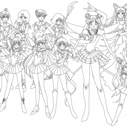 Sailor Moon para imprimir e colorir