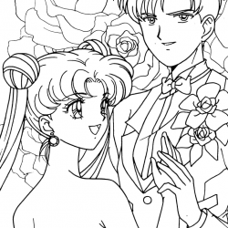 Sailor Moon para imprimir e colorir